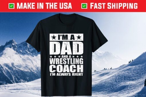 Dad Wrestling Coach Coaches Fathers Day Classic T-Shirt