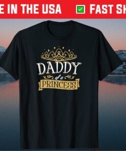 Daddy Of A Princess Crown Cute Fathers Day From Daughter Classic T-Shirt