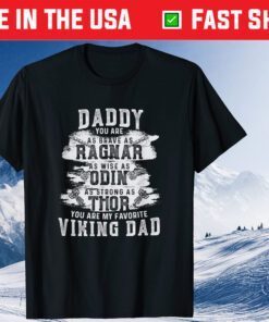 Daddy is my favourite Viking Father's Day T-Shirt