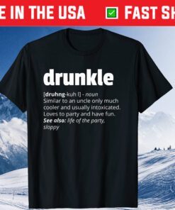 Drunkle Drunk Uncle Father's Day Classic T-Shirt