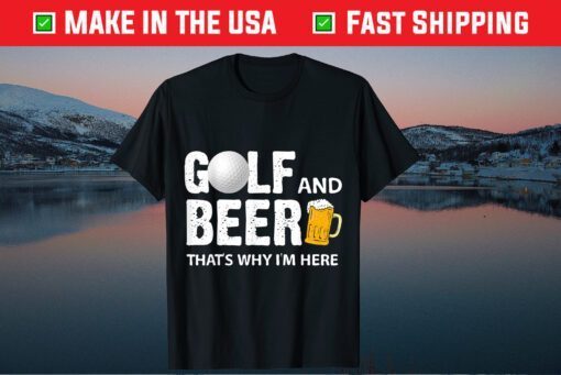 Golf and Beer Dad Fathers Day Classic T-Shirt