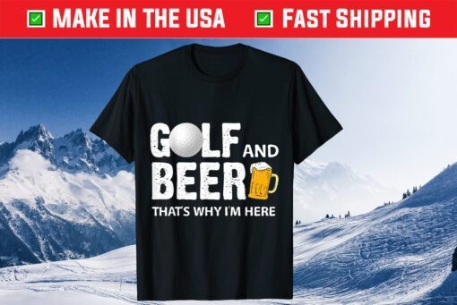 Golf and Beer Dad Fathers Day Classic T-Shirt