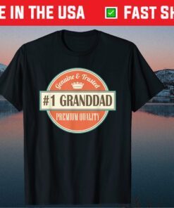 Granddad Funny Number 1 Vintage Fathers Day Classic T-Shirt