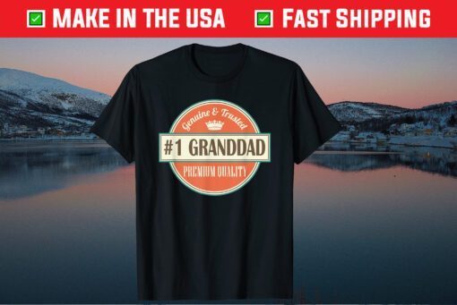 Granddad Funny Number 1 Vintage Fathers Day Classic T-Shirt