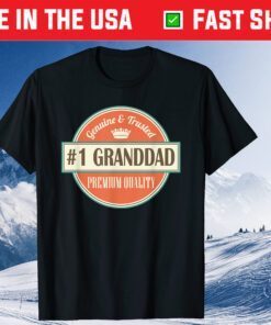 Granddad Funny Number 1 Vintage Fathers Day Classic T-Shirt