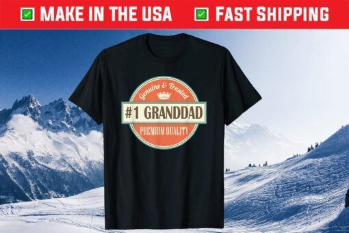 Granddad Funny Number 1 Vintage Fathers Day Classic T-Shirt