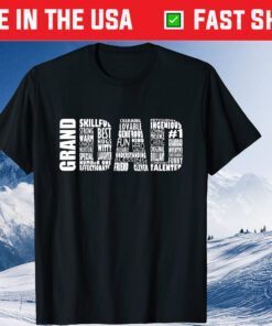 Granddad Grandpa Word Cloud Fathers Day Classic T-Shirt