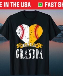 Grandpa Baseball Ball Softball Father Day Classic T-Shirt