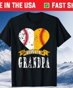 Grandpa Baseball Ball Softball Father Day Classic T-Shirt