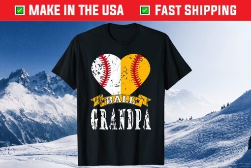 Grandpa Baseball Ball Softball Father Day Classic T-Shirt