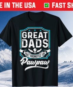 Great Dads Get Promoted To Pawpaw Father's Day Lover Grandpa T-Shirt