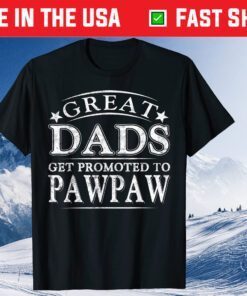 Great Dads Get Promoted To Pawpaw Fathers Day Classic T-Shirts