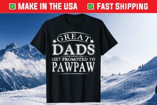 Great Dads Get Promoted To Pawpaw Fathers Day Classic T-Shirts