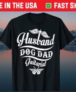 Husband Dog Dad Guitarist Guitar Player Classic T-shirt