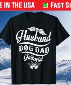 Husband Dog Dad Guitarist Guitar Player Classic T-shirt