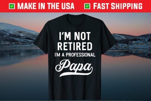 I'm Not Retired A Professional Papa Fathers Day Classic T-Shirt