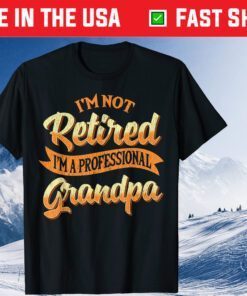 I'm Not Retired I'm A Professional Grandpa Fathers Day Us 2021 T-Shirt