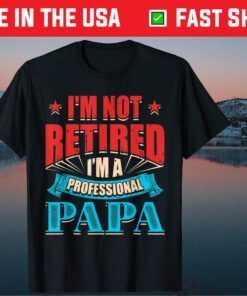 I'm Not Retired I'm A Professional Papa Daddy Fathers Day Us 2021 T-Shirt