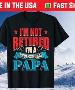 I'm Not Retired I'm A Professional Papa Daddy Fathers Day Us 2021 T-Shirt