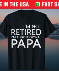 I'm Not Retired I'm A Professional Papa Fathers Day T-Shirt