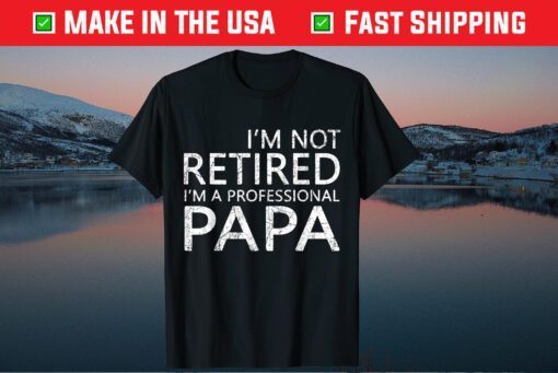 I'm Not Retired I'm A Professional Papa Fathers Day T-Shirt