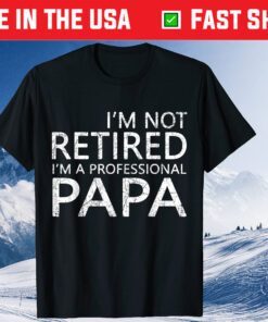 I'm Not Retired I'm A Professional Papa Fathers Day T-Shirt