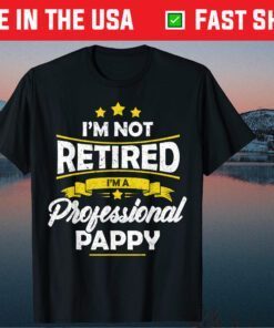 I'm Not Retired I'm A Professional Pappy Fathers Day Us 2021 T-Shirt