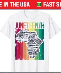 Juneteenth African Slave Freedom Black Unisex T-Shirt