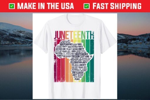 Juneteenth African Slave Freedom Black Unisex T-Shirt