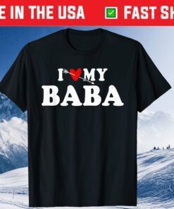 Love My Baba with Heart Fathers Day Classic T-Shirt