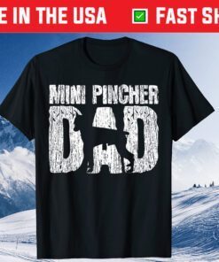 Mini Pincher Dog Dad Papa Fathers Day Classic T-Shirt