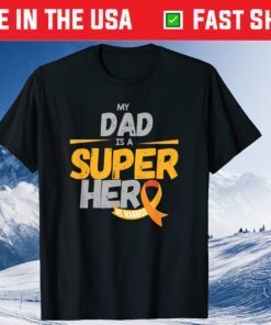 My Dad is a Super Hero MS Warrior Fathers Day Classic T-Shirt