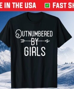 Outnumbered By Girls Dad Of Girls Fathers Day Classic T-Shirt