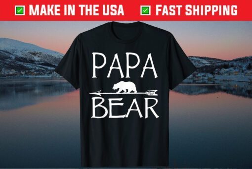 Papa Bear Father's Day Son Daughter For Dad T-Shirt