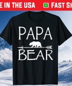 Papa Bear Father's Day Son Daughter For Dad T-Shirt