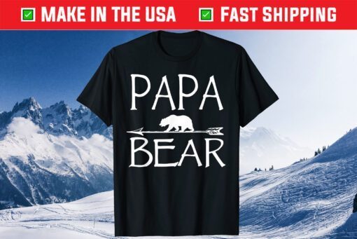 Papa Bear Father's Day Son Daughter For Dad T-Shirt