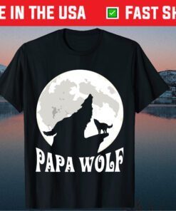 Papa Wolf Happy Father Day Classic T-Shirt