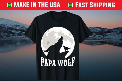 Papa Wolf Happy Father Day Classic T-Shirt