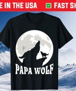 Papa Wolf Happy Father Day Classic T-Shirt