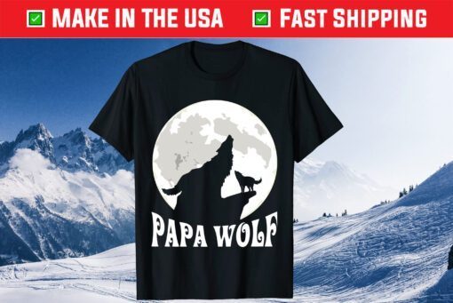 Papa Wolf Happy Father Day Classic T-Shirt