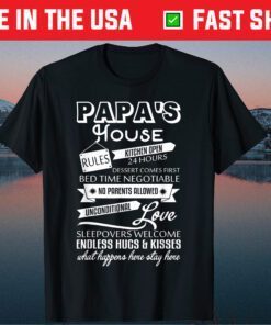 Papa's House Rules I Love My Papa Classic T-Shirts