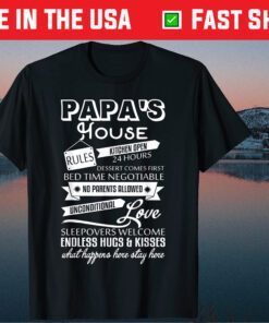 Papa's House Rules I Love My Papa Classic T-Shirt