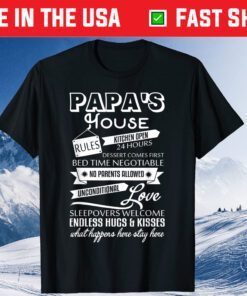 Papa's House Rules I Love My Papa Classic T-Shirts