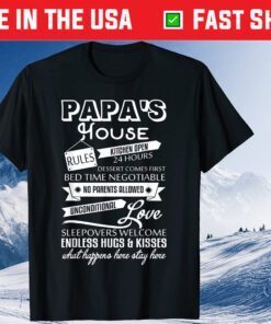 Papa's House Rules I Love My Papa Classic T-Shirt