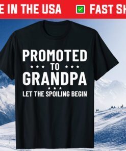 Promoted To A Grandpa 2021 Grandpa New Grandfather Classic T-Shirts