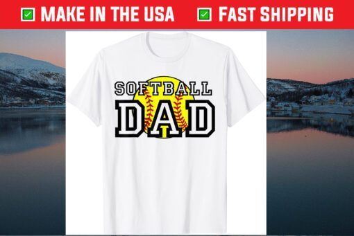 Softball Baseball Ball Dad Father's Day Unisex T-Shirt