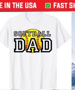 Softball Baseball Ball Dad Father's Day Unisex T-Shirt