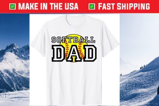 Softball Baseball Ball Dad Father's Day Unisex T-Shirt