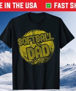 Softball Dad Father Daddy Father's Day Sport Fan Classic T-Shirt