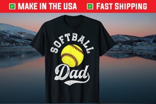 Softball Dad Fathers Day Funny Fastpitch Fastball Ball Sport Classic T-Shirt